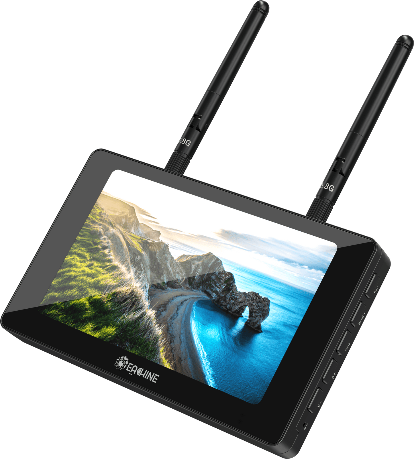 JaribeL Moneagle 5 Inch IPS 800x480 5.8GHz 40CH Diversity Receiver 1000Lux FPV Monitor With DVR 360° Full View HD Display Built-in 4000mAh Battery For RC Drone Radio Controller - jaribel