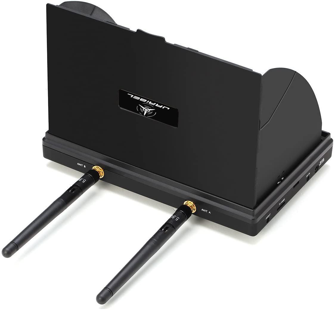 JribeL LCD5802D 5802 5.8G 40CH 7 Inch FPV Monitor with DVR Build-in Battery for RC Drone Airplane Long Range - jaribel