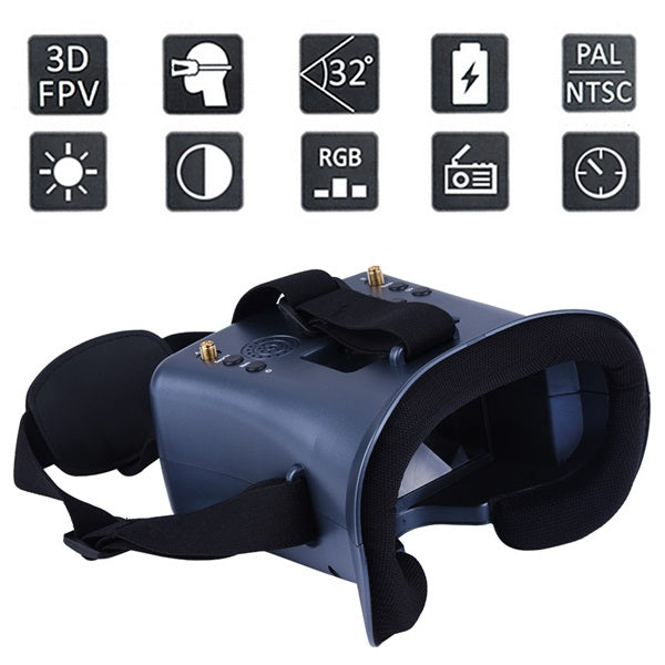 008D FPV Goggle 4.3 inches with 5.8GHz 40CH Receiver