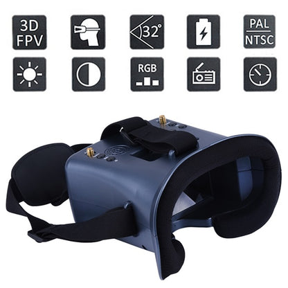 008D FPV Goggle 4.3 inches with 5.8GHz 40CH Receiver