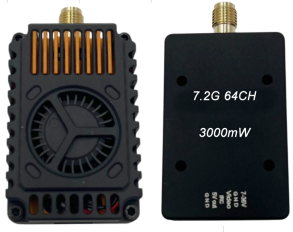 DMKR | 6.1-7.2GHz 3W Long Range FPV VTX Analog Video Transmitter 64CH (6110MHz-7210MHz)