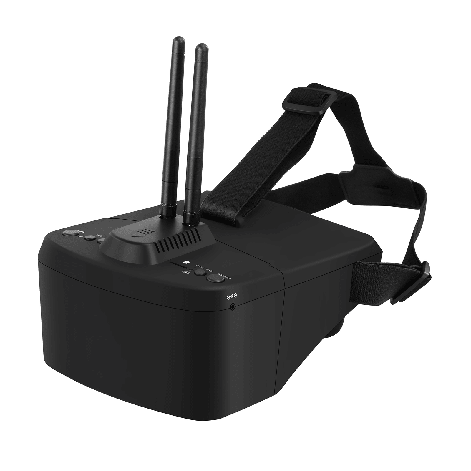 FPV Goggles 800D Pro Replaceable and compatible video receivers of different frequencies 5 inch 800*480 HD screen with DVR build in Battery(w/o receivers) - jaribel