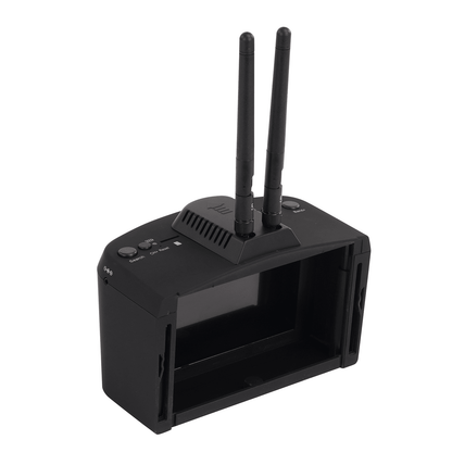FPV Goggles 800D Pro Replaceable and compatible video receivers of different frequencies 5 inch 800*480 HD screen with DVR build in Battery(w/o receivers) - jaribel