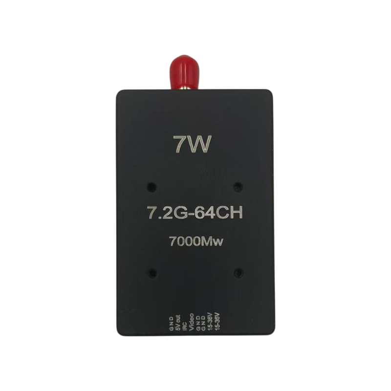 DMKR | 6.1-7.2GHz 7W Long Range FPV VTX Analog Video Transmitter 64CH (6110MHz-7210MHz)