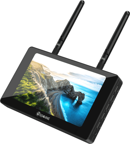 JaribeL Moneagle 5 Inch IPS 800x480 5.8GHz 40CH Diversity Receiver 1000Lux FPV Monitor With DVR 360° Full View HD Display Built-in 4000mAh Battery For RC Drone Radio Controller - jaribel